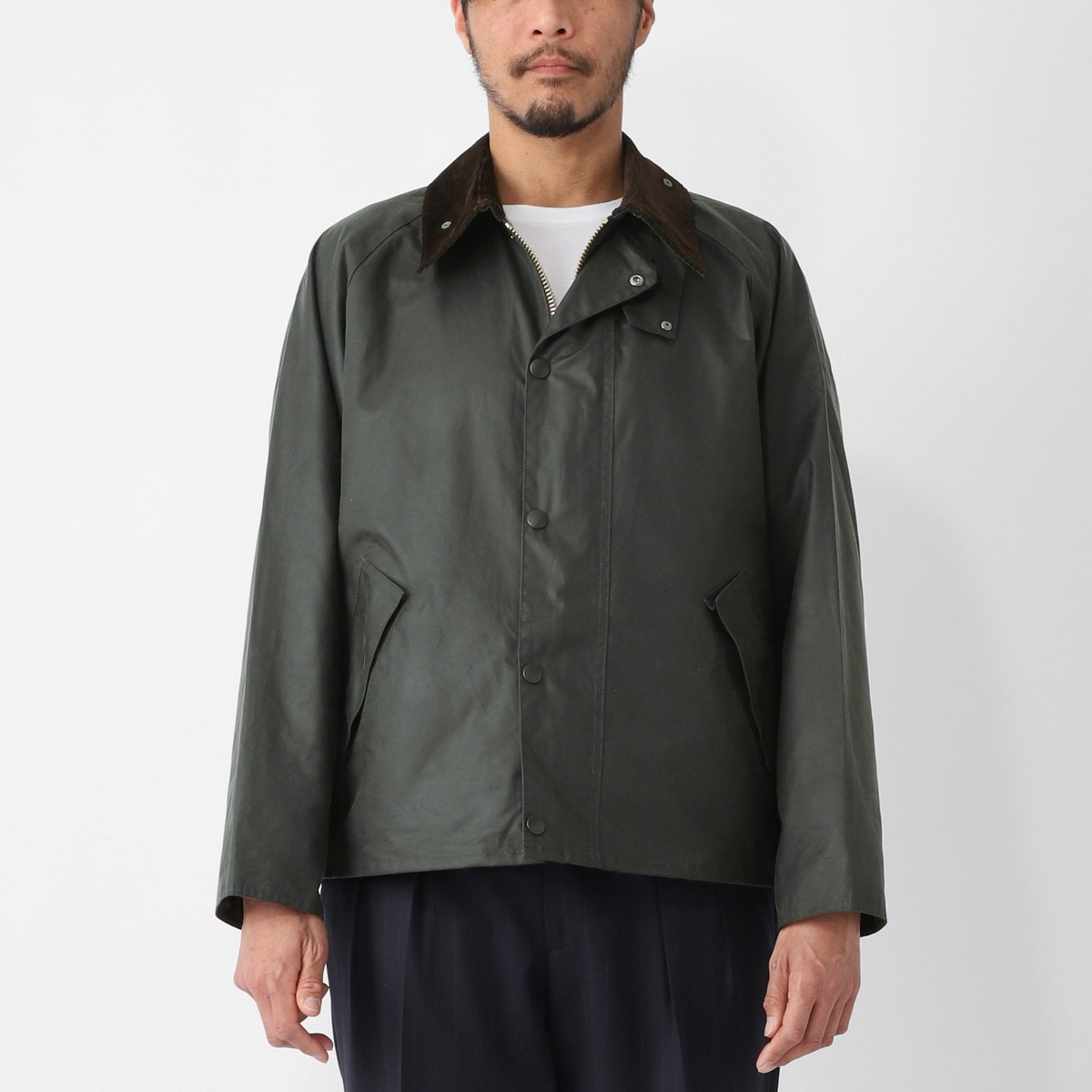 Barbour バブアー ワックスコーティング ジャケット/コーチジャケット/TRANSPORT OVERSIZED WAXED JACKET メンズ