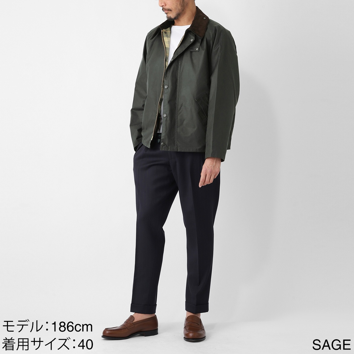 Barbour バブアー ワックスコーティング ジャケット/コーチジャケット/TRANSPORT OVERSIZED WAXED JACKET メンズ