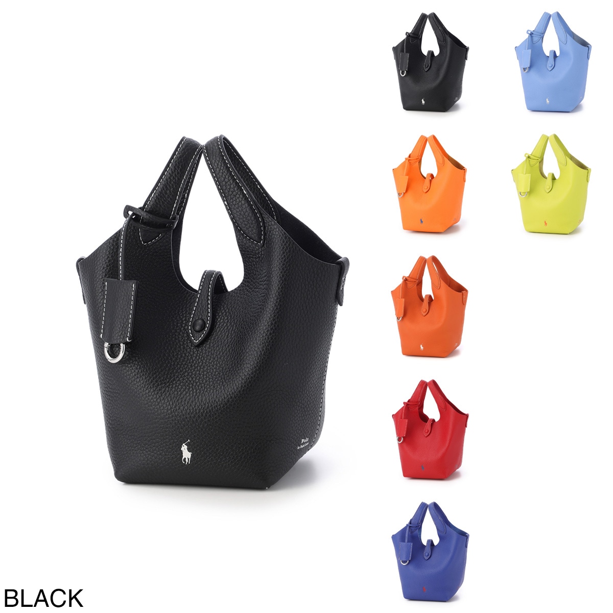POLO RALPH LAUREN ポロラルフローレン トートバッグ 2WAY/クロスボディバッグ/POLO PLAY LEATHER SMALL TOTE ＆ CROSSBODY スモールトート クロスボディ ポニー レザー レディース