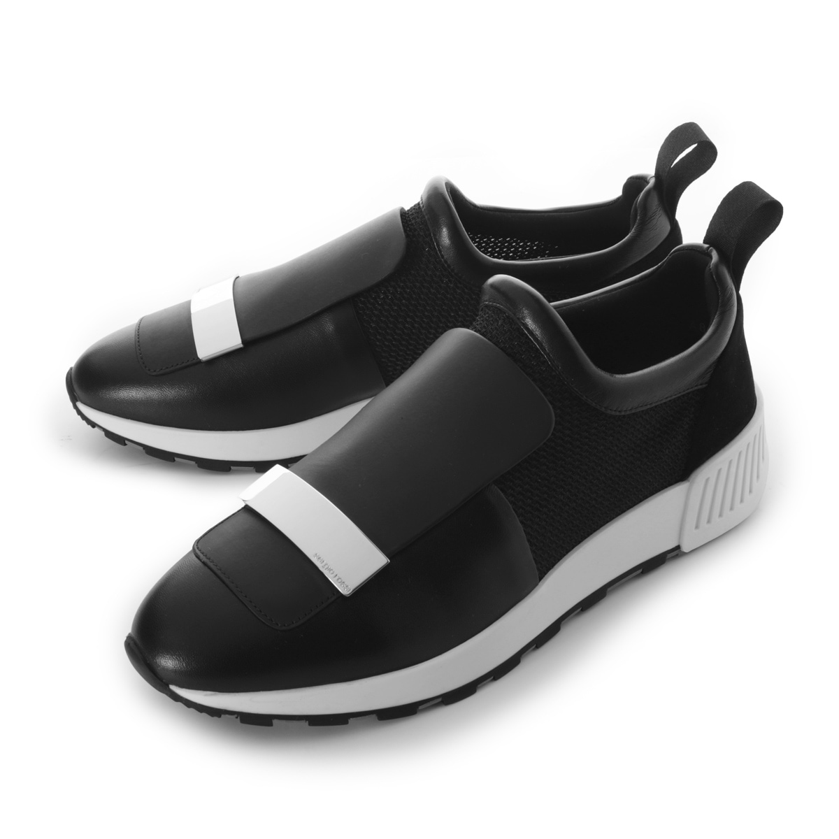 sergio rossi セルジオ ロッシ スニーカー/SR1 SNEAKER ランニングスニーカー ロゴ メタルプレート ナッパレザー スエード【大きいサイズあり】 レディース