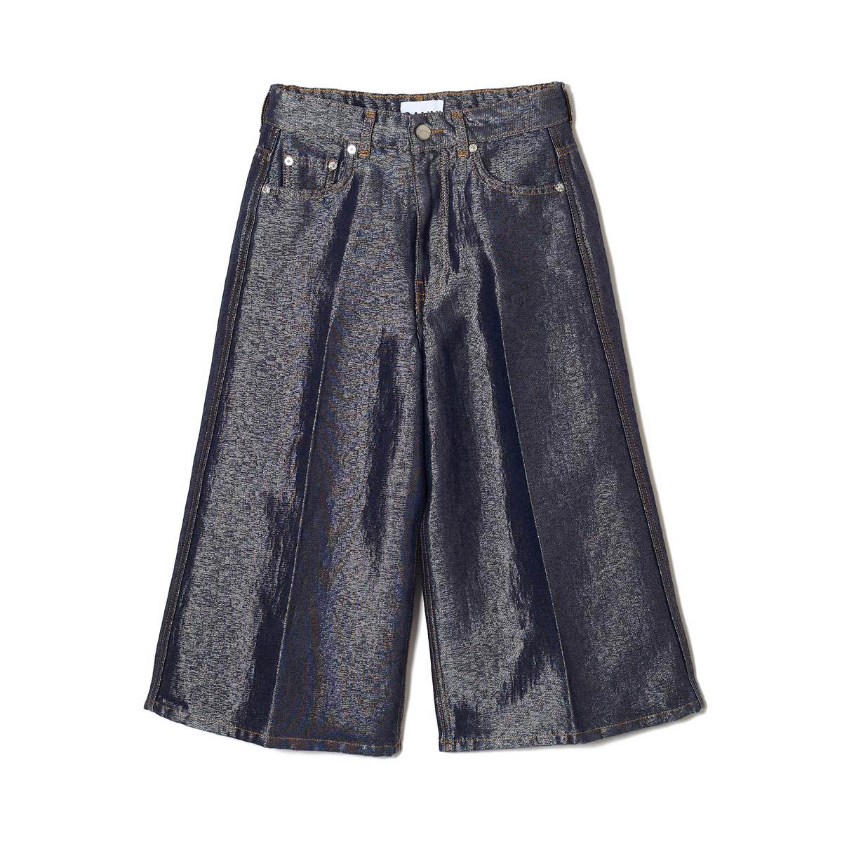 GANNI ガニー デニムショーツ/ハーフパンツ/SHINY WEFT DENIM SHORTS
