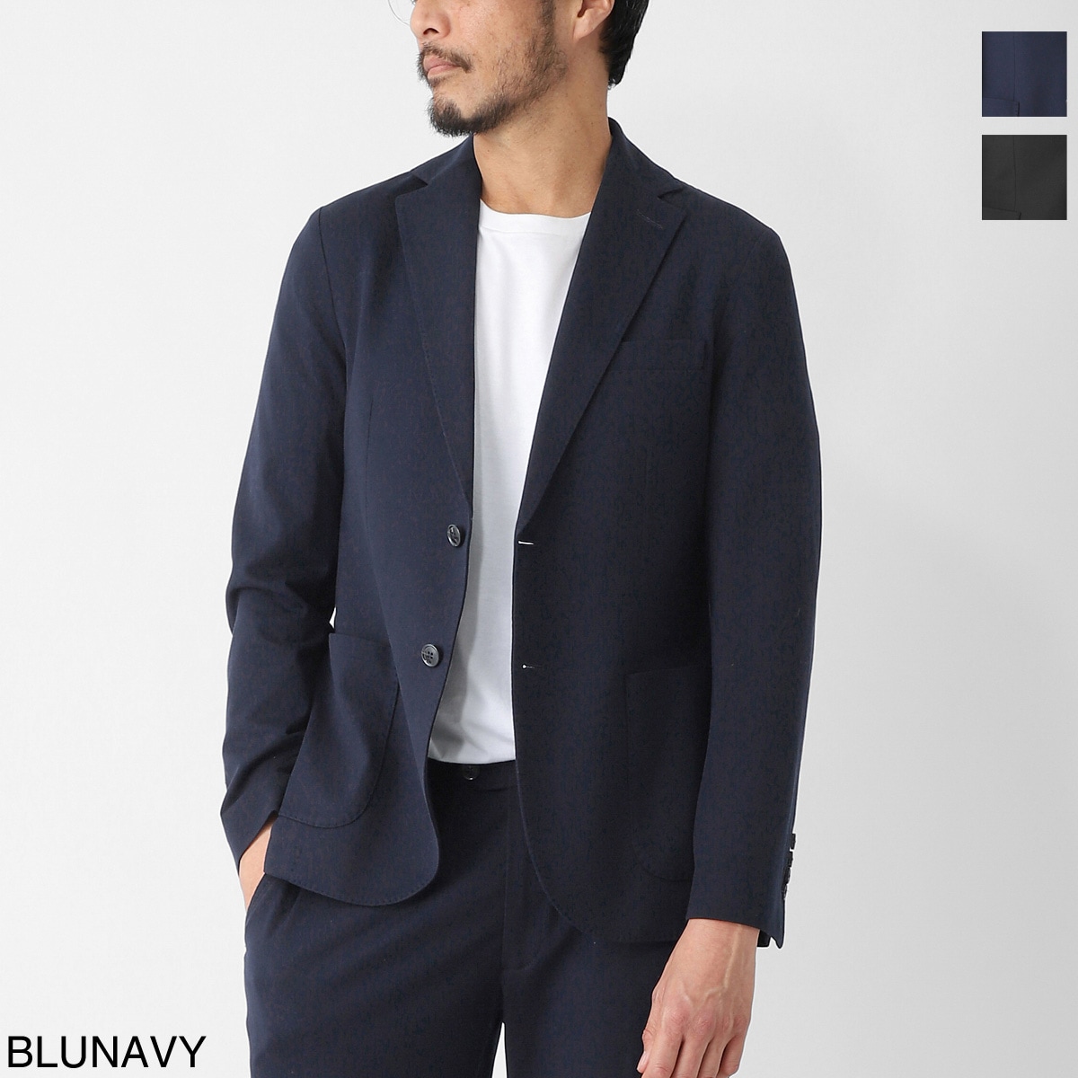 CIRCOLO 1901 チルコロ 2つボタン イージージャケット/SUPER LIGHT PREMIUM PIQUET SCOTTISH YARN【大きいサイズあり】 メンズ