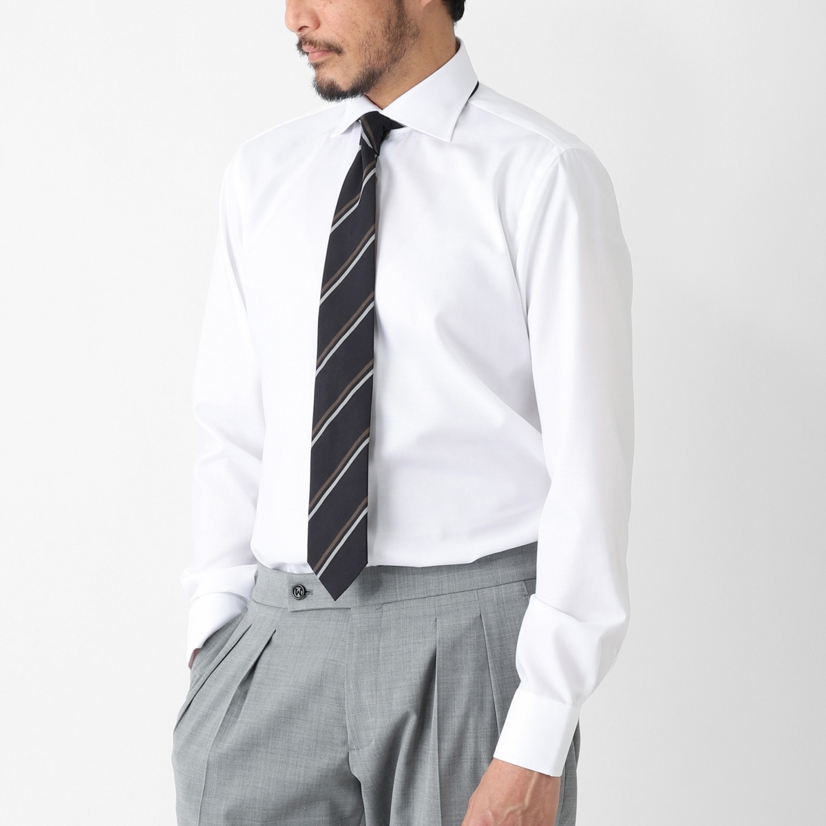 BORRIELLO ボリエッロ ワイドカラー シャツ/セミワイドカラー フレンチカラー/MARECHIARO SLIM FIT メンズ