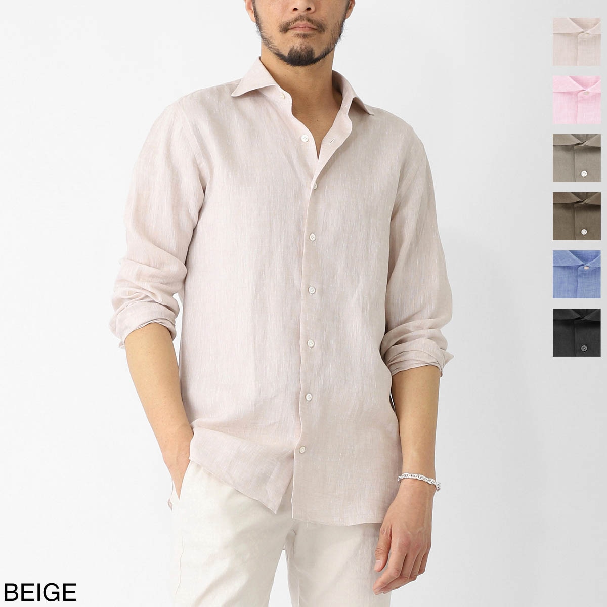 BORRIELLO ボリエッロ ワイドカラー シャツ/セミワイドカラー フレンチカラー/MARECHIARO SLIM FIT メンズ