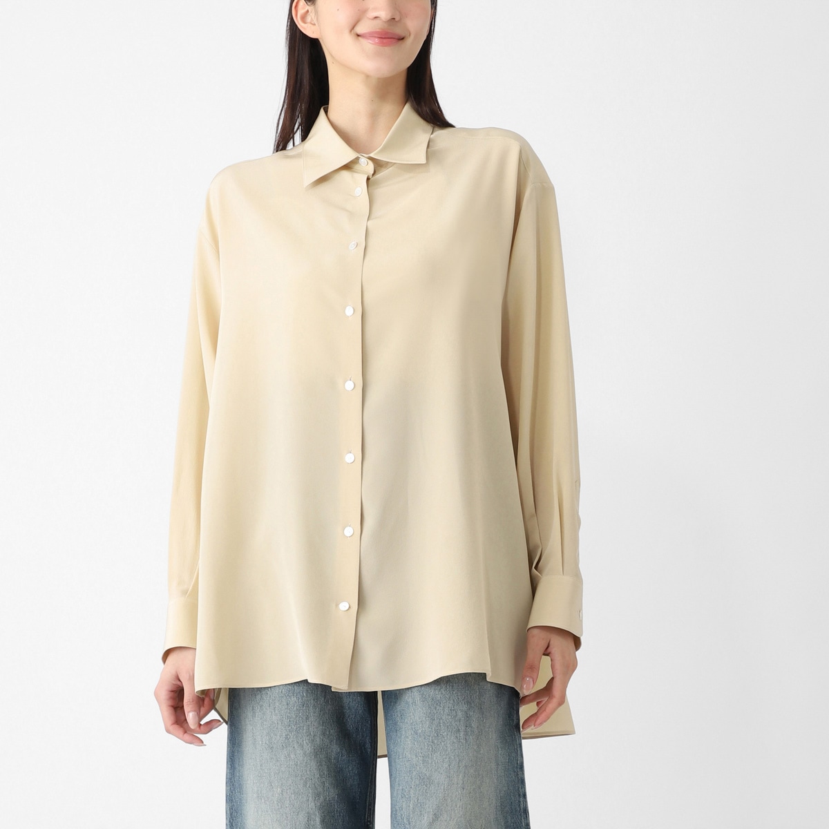 THE ROW ザ ロウ オーバーサイズ シャツ/LUKA SHIRT シルク レディース
