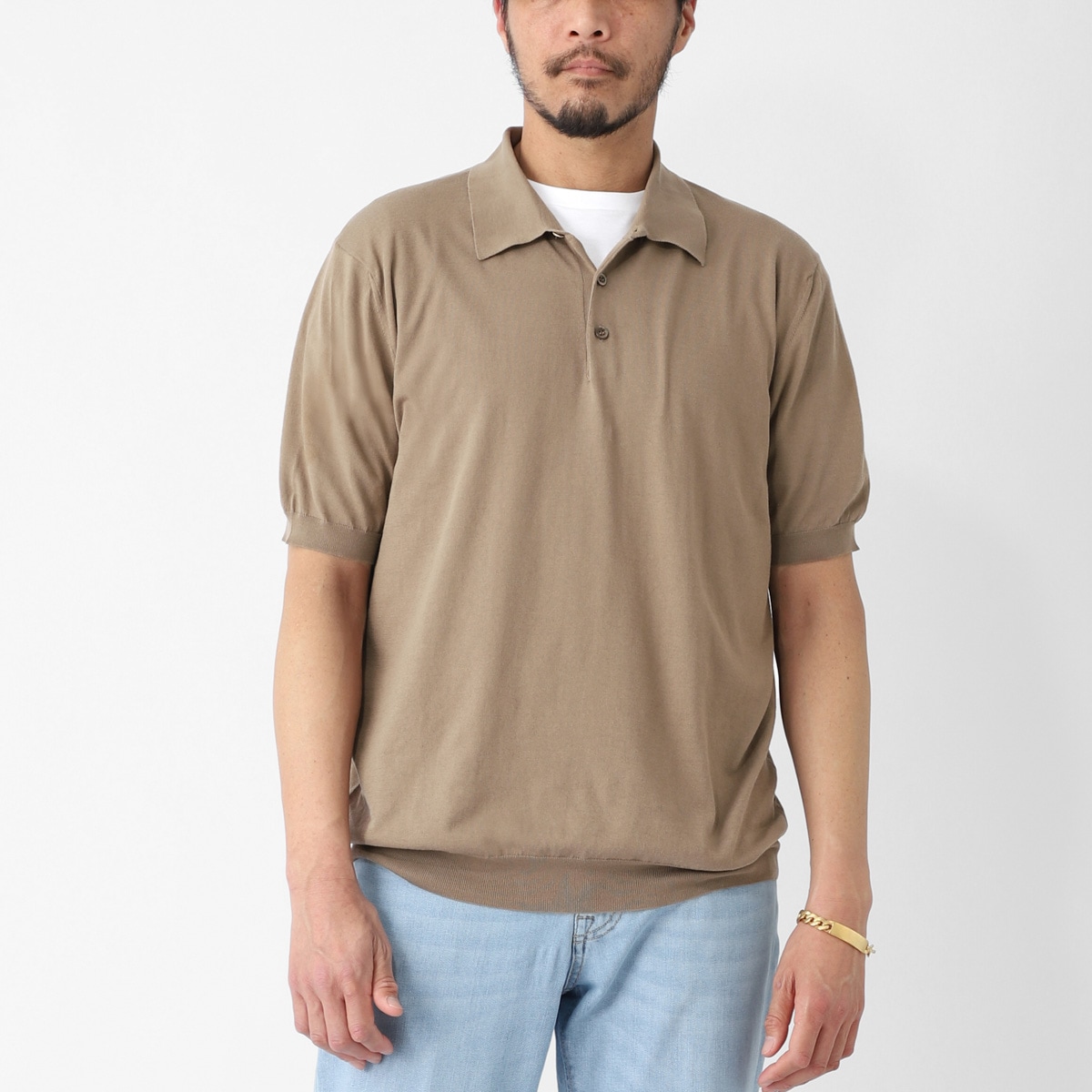 Cruciani クルチアーニ ニットポロシャツ/POLO 3 BOTTONI M/C【大きい