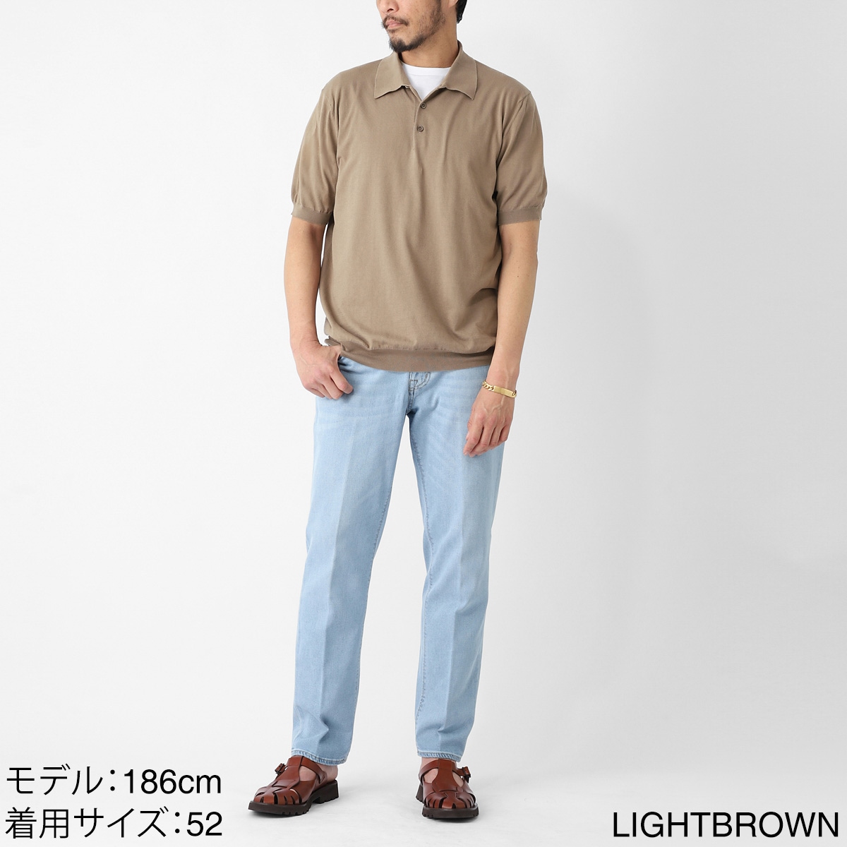 Cruciani クルチアーニ ニットポロシャツ/POLO 3 BOTTONI M/C【大きい