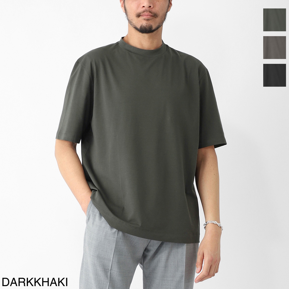 Cruciani クルチアーニ クルーネックTシャツ/GIROCOLLO OVER M/C【大きいサイズあり】 メンズ