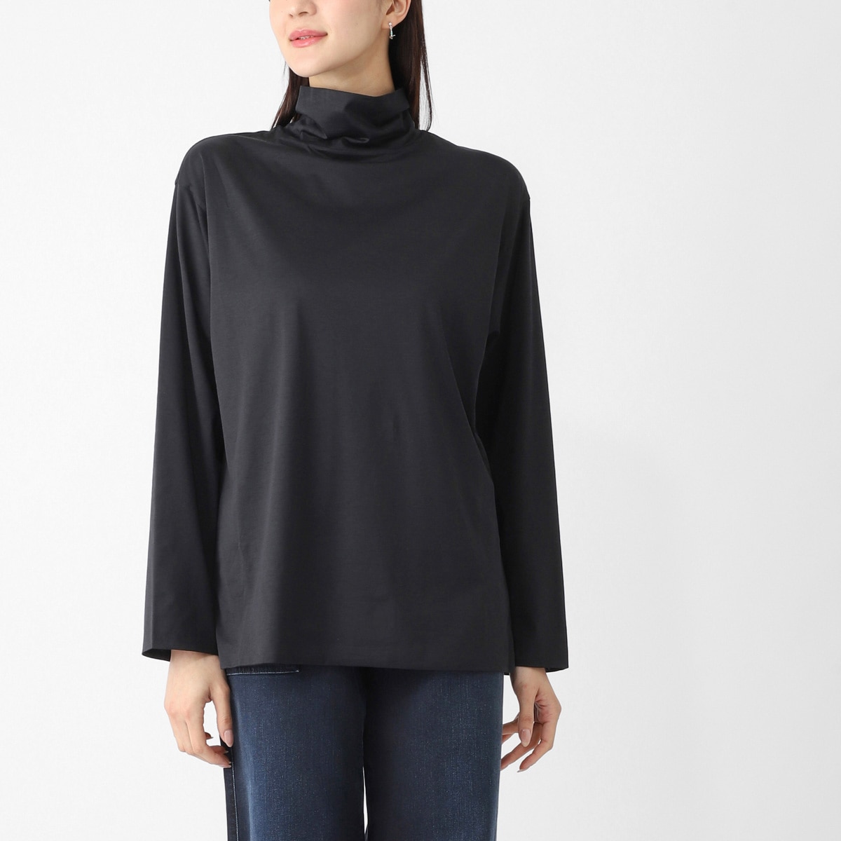 THE ROW ザ ロウ ハイネックニット/ANAPOLIS TOP コットン シルク