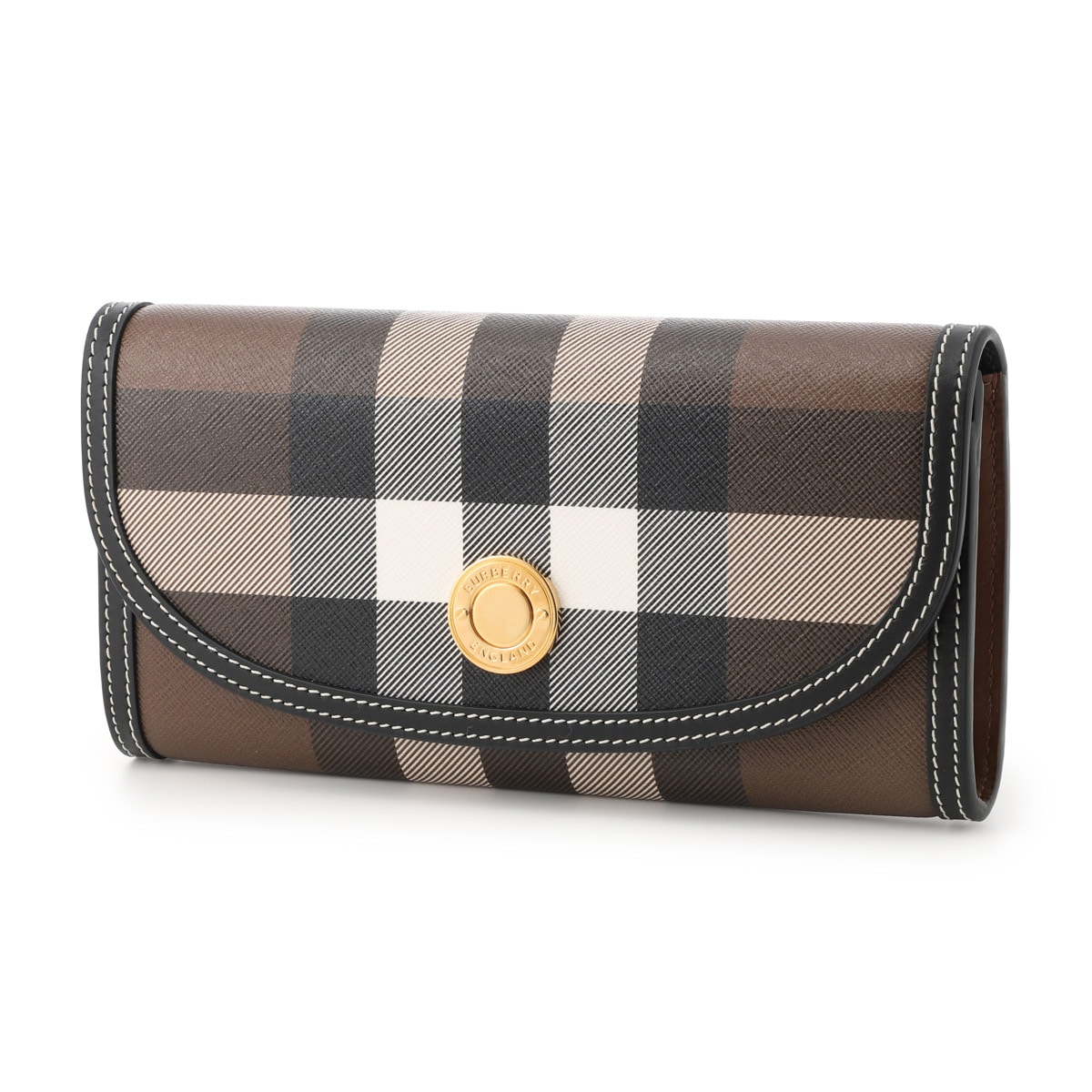 【超美品・定価7.5万】バーバリー　レディース　財布　長財布　コンチネンタル BURBERRY バーバリー 長財布 小銭入れ付き/コンチネンタルウォレット