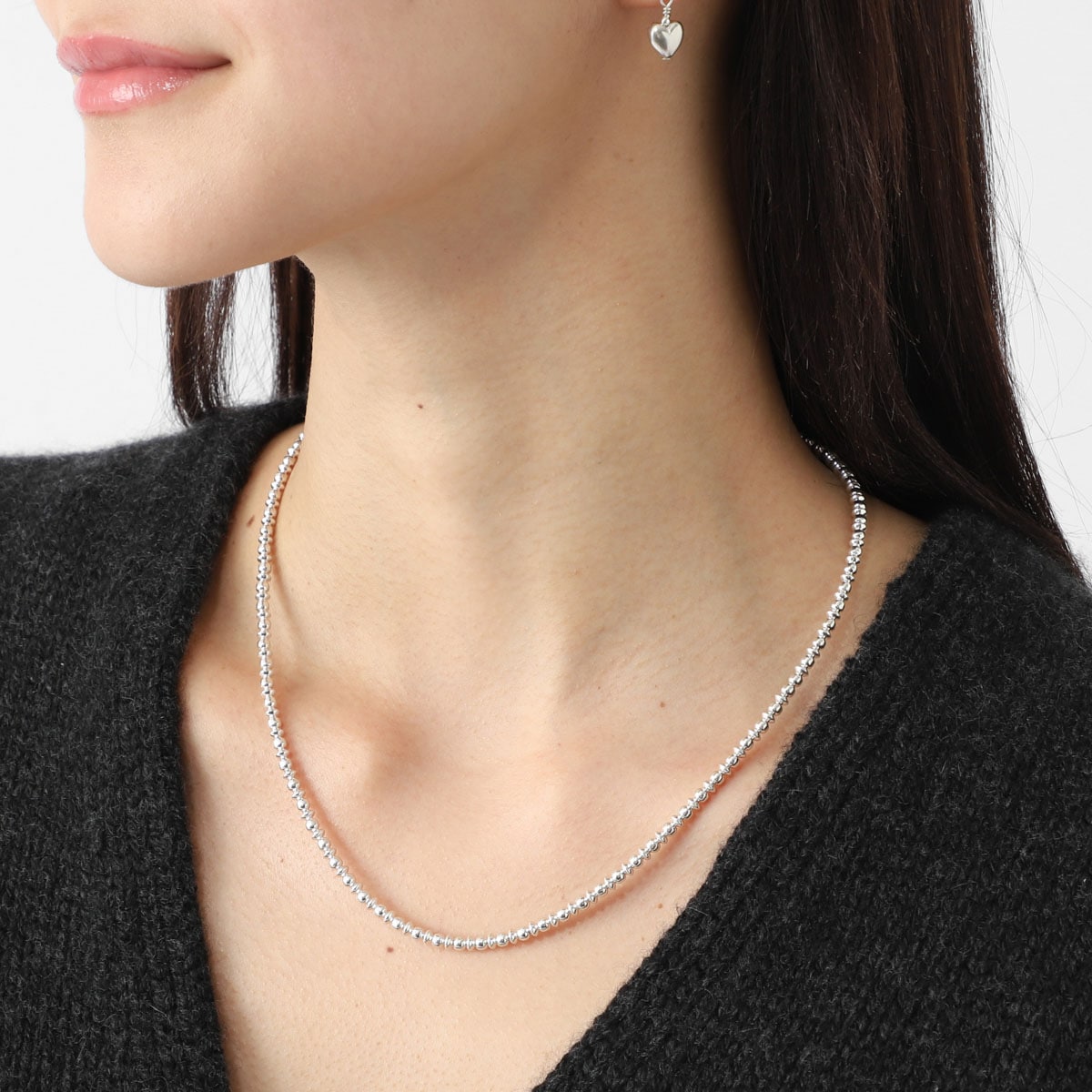 HARPO ハルポ(アルポ) ネックレス/Boule Disc Necklace 18inch/3mm Navajo Pearl ナバホパール silver925 レディース