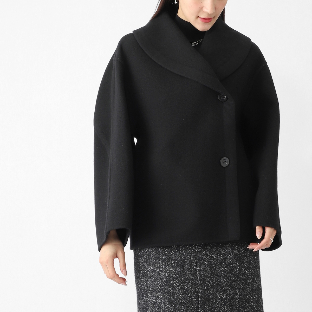 THE ROW ザ ロウ ショートコート/コクーンコート/TEMUR COAT バージンウール オーバーサイズコクーンコート オペラカラー レディース