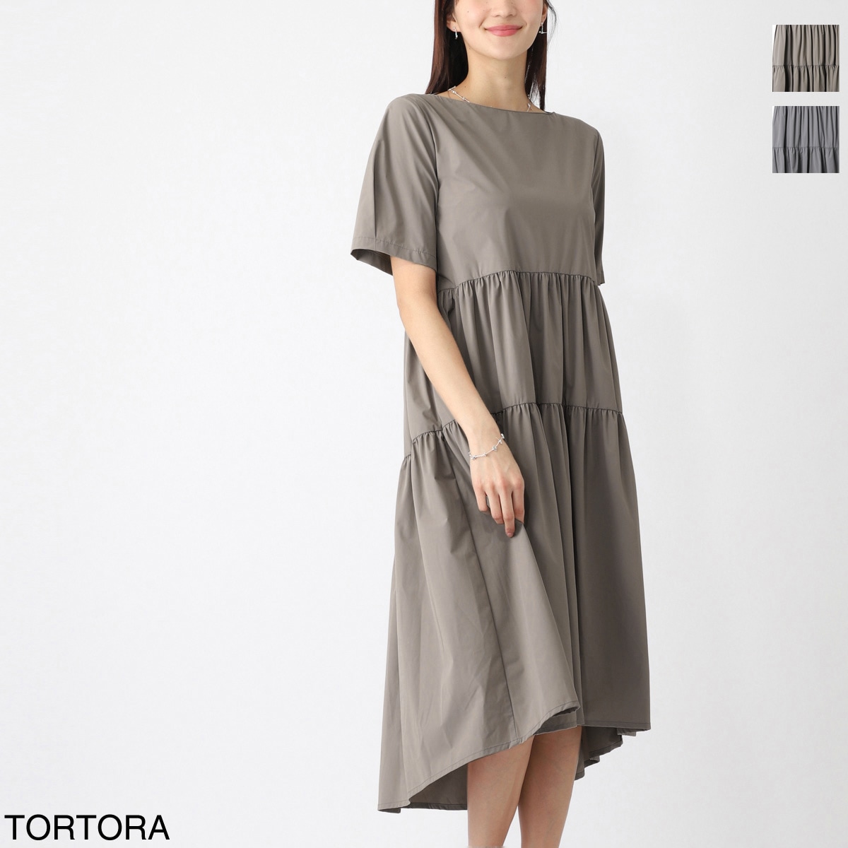 HERNO ヘルノ ワンピース/ティアードワンピース/FUNCTIONAL WARDROBE NYLON MAESTRO ナイロンマエストロ【大きいサイズあり】 レディース