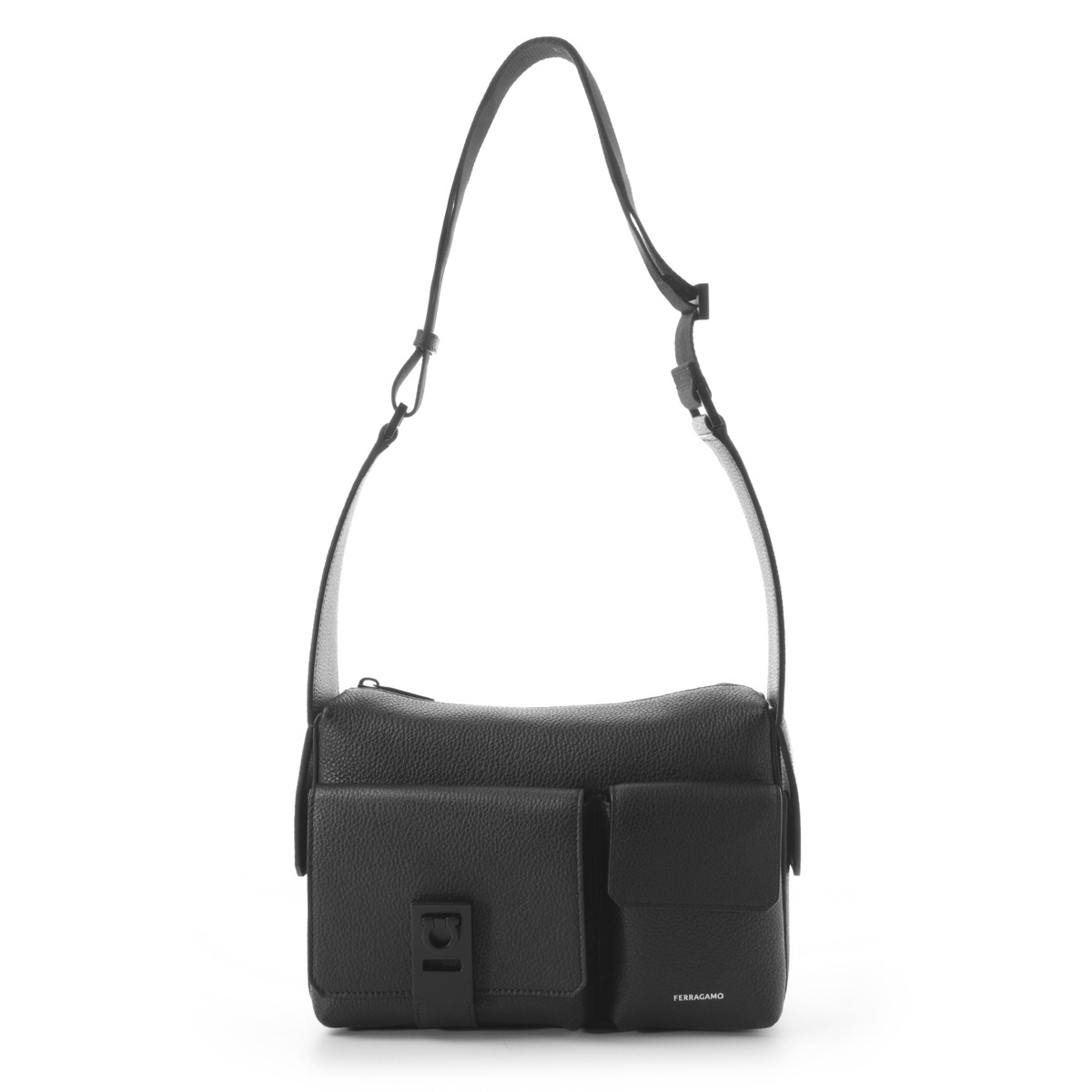 定価10万円超　フェラガモ　レザーボディバッグ FERRAGAMO フェラガモ クロスボディバッグ/ショルダーバッグ メンズ