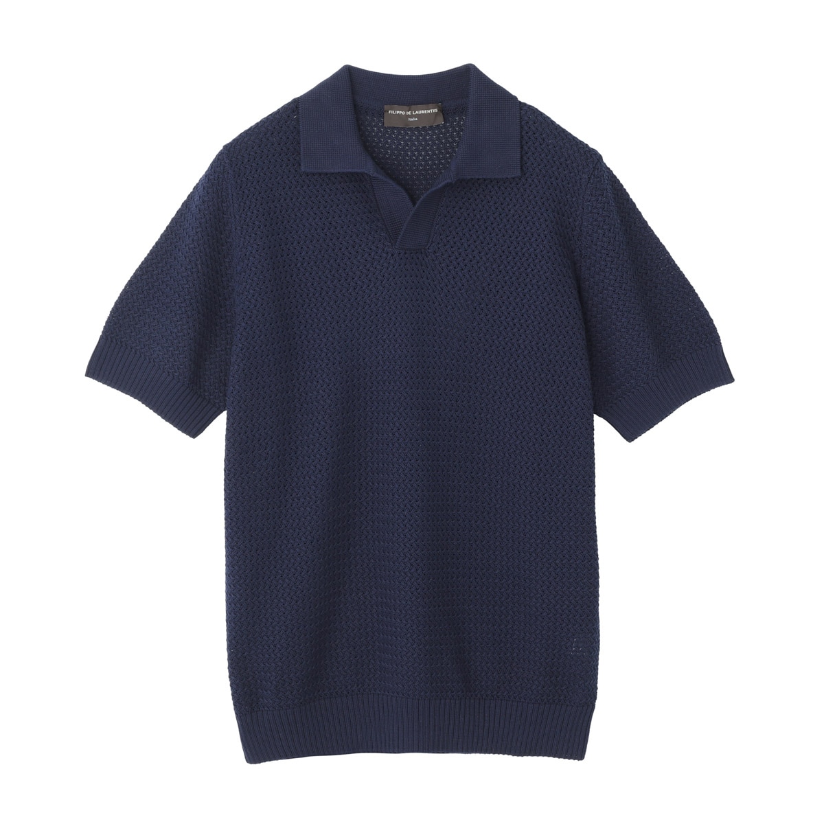 FILIPPO DE LAURENTIIS フィリッポ デ ローレンティス ニットポロシャツ/スキッパーポロシャツ/POLO SWEATER SS【大きいサイズあり】 メンズ