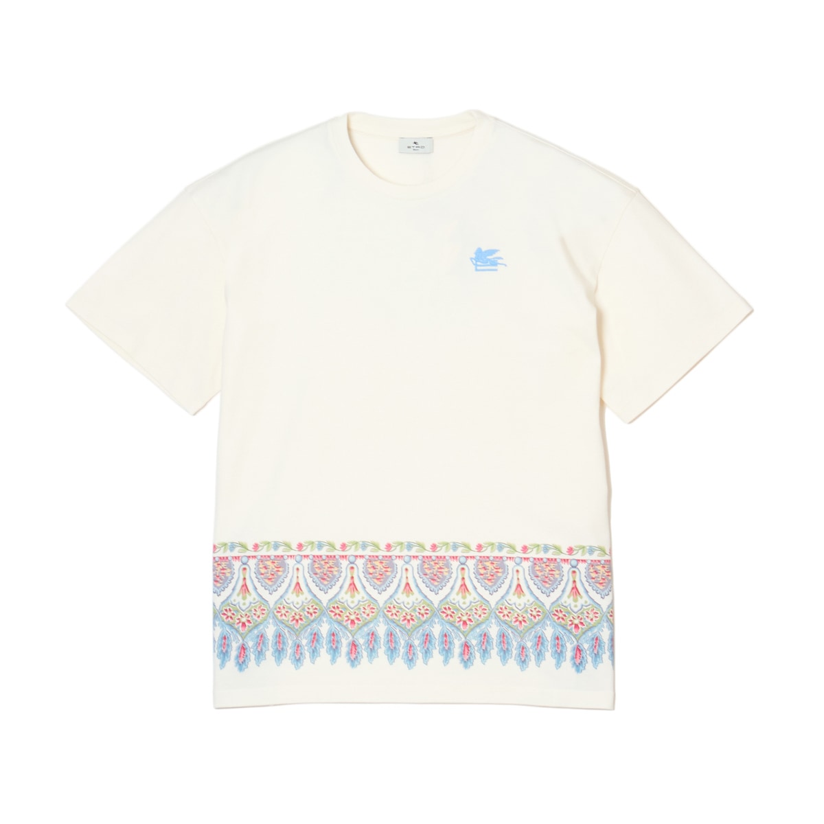 ETRO エトロ クルーネックTシャツ/KIDS キッズ/ペガソ ロゴ Tシャツ レディース