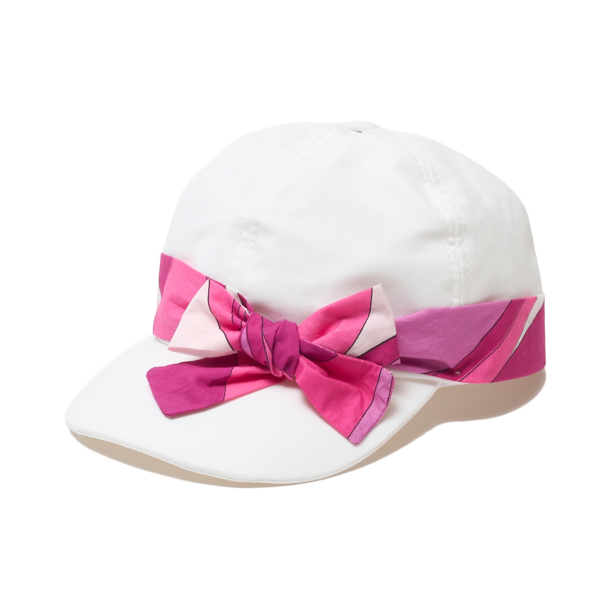 PUCCI プッチ コットンキャップ/KIDS キッズ ガールズ/リボン付き レディース