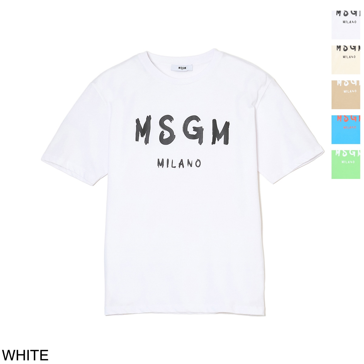 MSGM エムエスジーエム クルーネックTシャツ/KIDS キッズ ガールズ ボーイズ/ロゴ プリントTシャツ ロゴT レディース
