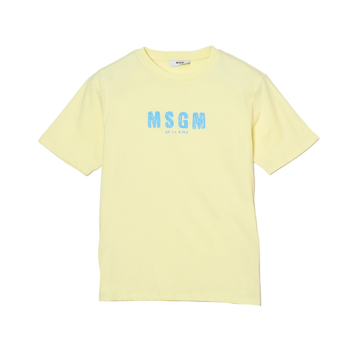 『ネコポス対応(1点まで)』MSGM エムエスジーエム クルーネックTシャツ/KIDS キッズ ガールズ ボーイズ/ロゴ プリントTシャツ ロゴT レディース