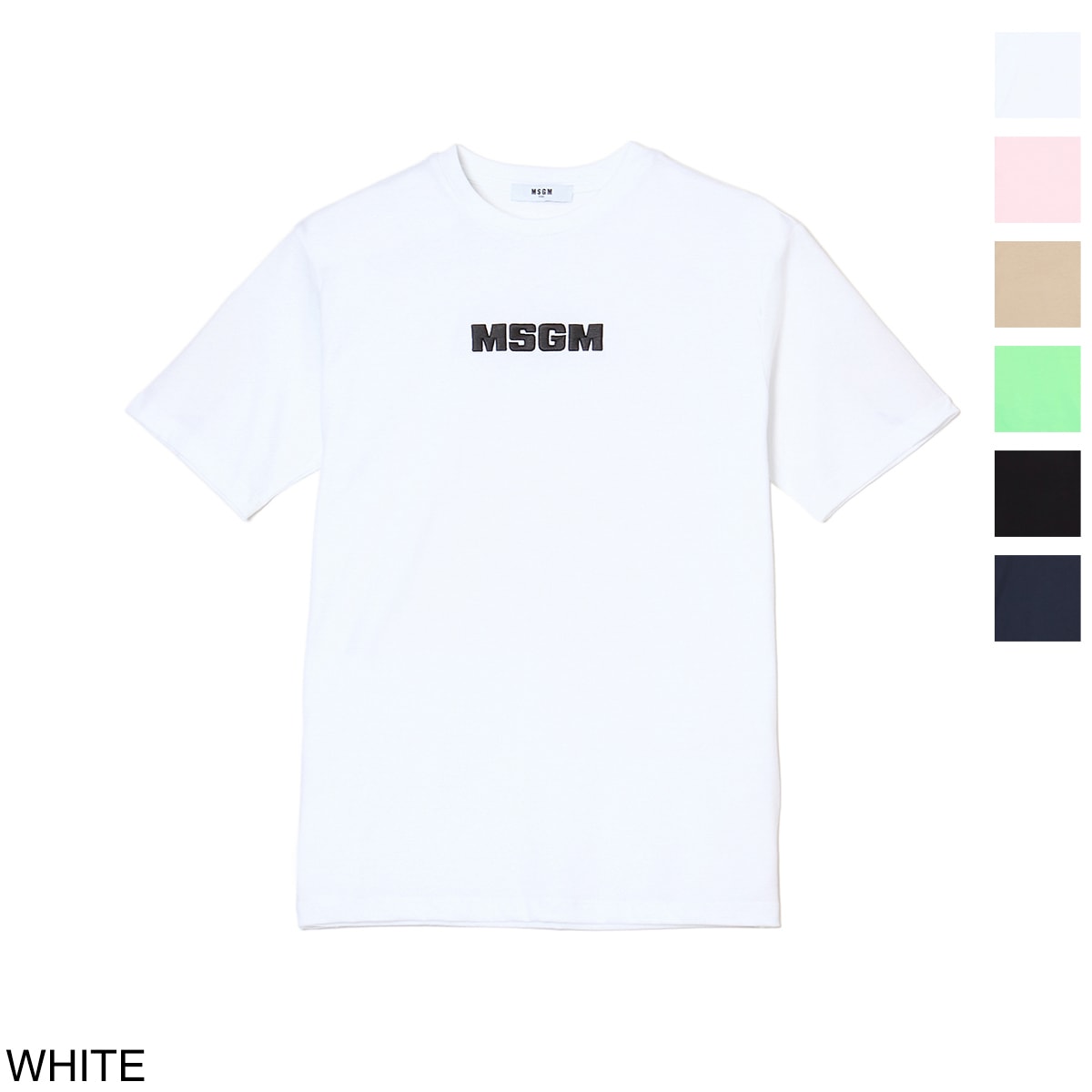 MSGM エムエスジーエム クルーネックTシャツ/KIDS キッズ ガールズ ボーイズ/ロゴ プリントTシャツ ロゴT レディース