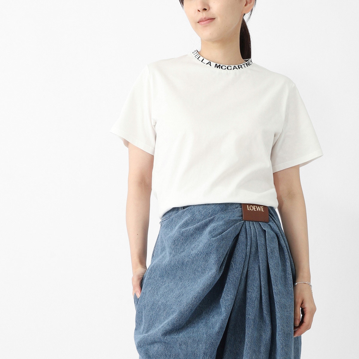 『ネコポス対応(1点まで)』STELLA McCARTNEY ステラマッカートニー クルーネックTシャツ/KIDS キッズ ガールズ/コットン ネック ロゴ レディース