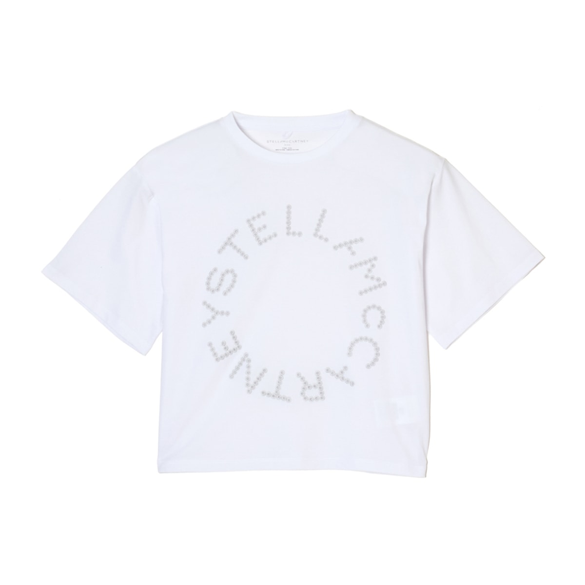 STELLA McCARTNEY ステラマッカートニー クルーネックTシャツ/KIDS キッズ ガールズ/コットン ロゴ刺繍 レディース