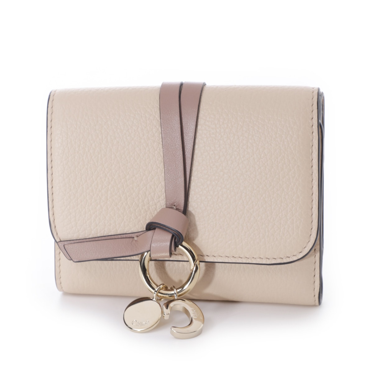 Chloe クロエ 3つ折り財布 小銭入れ付き/SMALL ALPHABET TRI-FOLD アルファベット バイカラー レディース