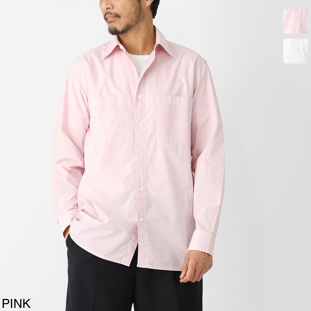 Cellar Door セラードアー 長袖レギュラーカラーシャツ/PAUL メンズ