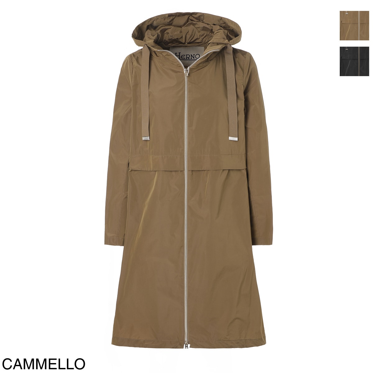 HERNO ヘルノ フーデッド コート/ロング パーカ/NEW TECHNO TAFFETA ニューテクノタフタ【大きいサイズあり】 レディース