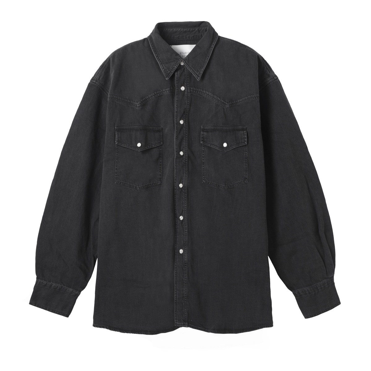 STUDIO NICHOLSON スタジオ ニコルソン デニムシャツ/ウエスタンシャツ/8OZ SHIRTING DENIM SHIRT メンズ