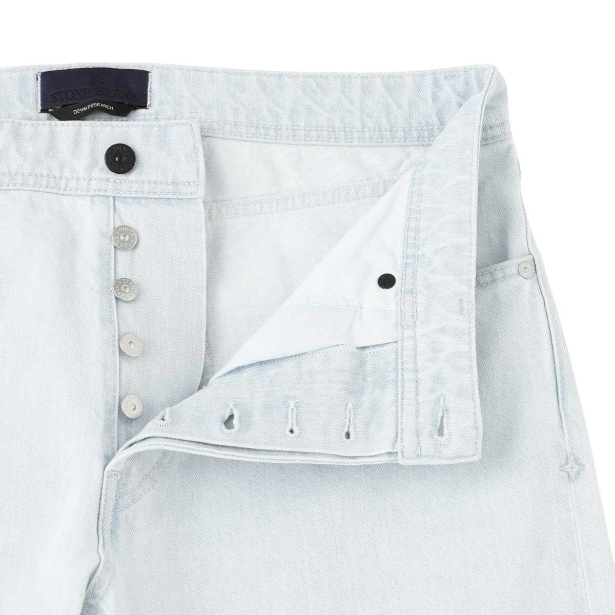 STONE ISLAND ストーンアイランド ボタンフライジーンズ/J100005 INDIGO DENIM-ULTRA BLEACHED STONE ISLAND DENIM RESEARCH メンズ