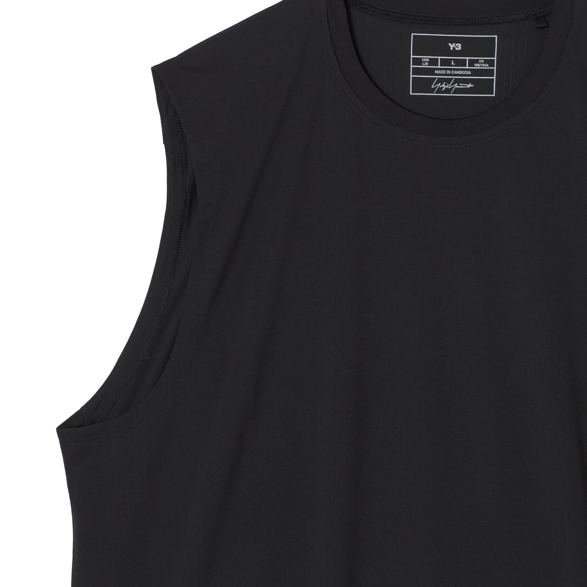 Y-3 ブラック タンクトップ S/P Y-3 RUNNING TANK TOP Y-3│Y-3 ワイスリー