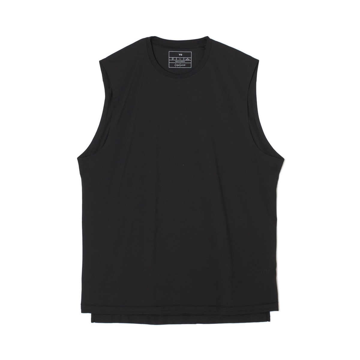 Y-3 ブラック タンクトップ S/P Y-3 KURO TANK TOP – THE SHOP YOHJI YAMAMOTO