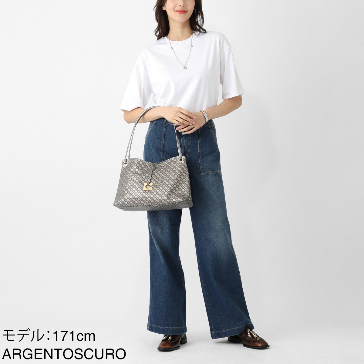 あ*い様 【新品】GHERARDINI　ソフティー ショルダー　 ブルー/グレー GHERARDINI ゲラルディーニ ショルダーバッグ/SOFTY SHOULDER M