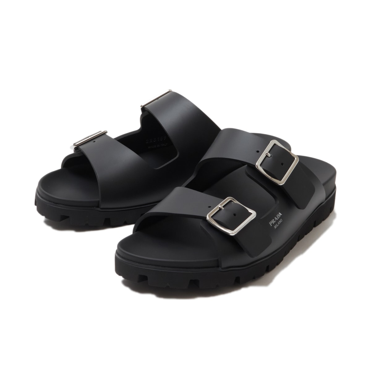 ★PRADA ストラップ付き⭐︎革製シューズ ブラック/ホワイト メンズ・ブランド一覧,□ P,PRADA,シューズ | モダンブルー