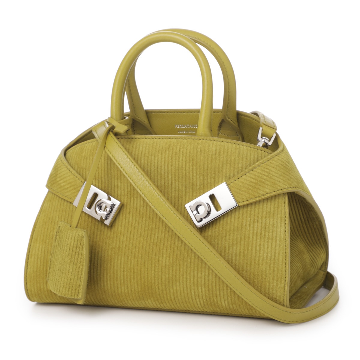 【訳あり】【アウトレット】FERRAGAMO フェラガモ ハンドバッグ 2WAY/ショルダーバッグ/HUG MINI ハグ レディース