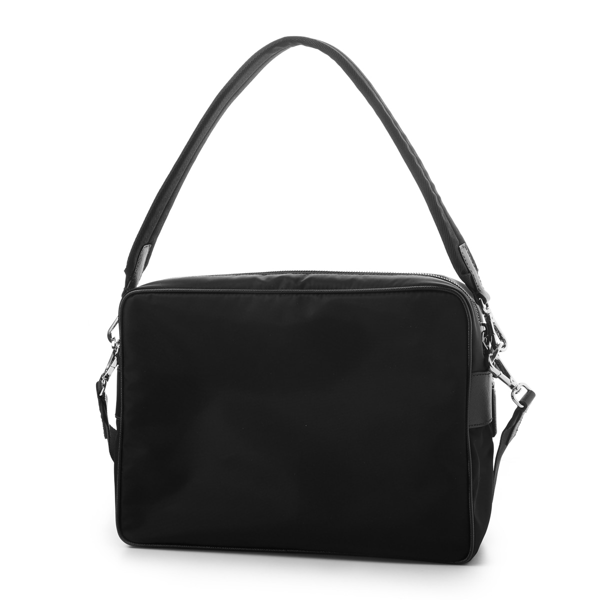 PRADA プラダ ショルダーバッグ/Re-Nylon x サフィアーノレザー メンズ