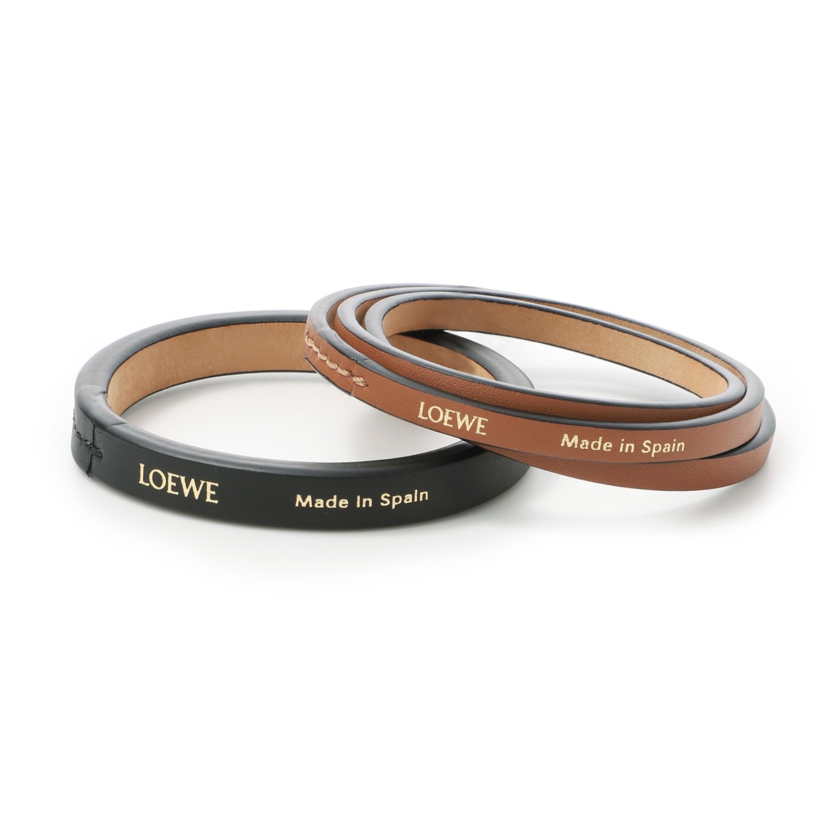 LOEWE ロエベ キーリング/バッグチャームレザー/BRAIDED STRAP KEYRING