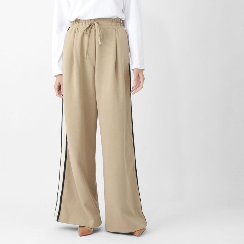 WEEKEND Max Mara ウィークエンドマックスマーラ PERDONI ペルドーニ コットン ジャージー パンツ/ワイドパンツ/PERDONI ペルドーニ コットン ジャージー パンツ スウェット ラインパンツ ワイド レディース