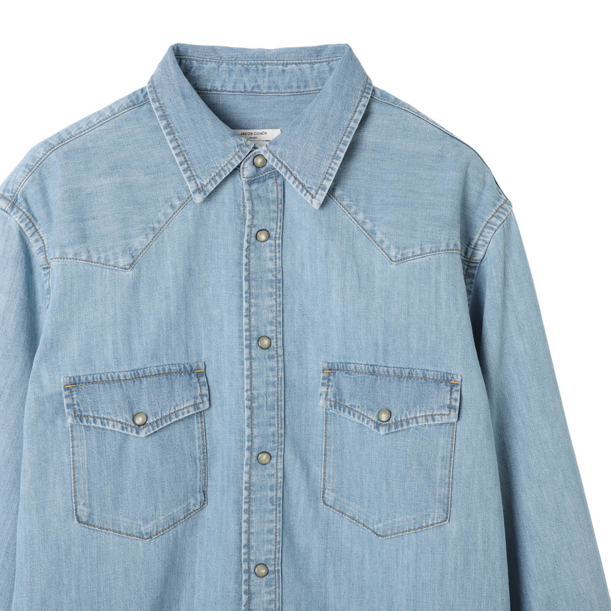 【訳あり】【アウトレット】JACOB COHEN ヤコブコーエン デニムシャツ/ウエスタンシャツ/CAMICIA WESTERN メンズ