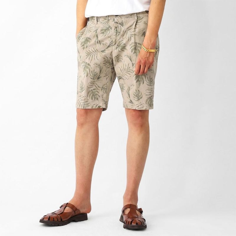 BERWICH ベルウィッチ ショートパンツ/BERTO SHORT FANCY COTTON LINEN STRETCH メンズ