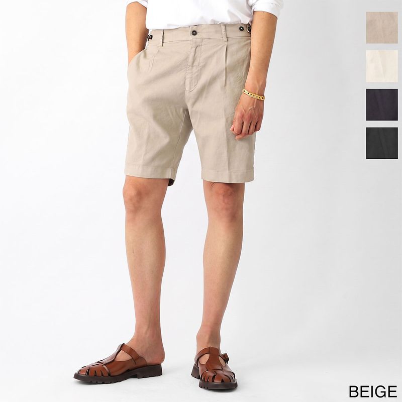BERWICH ベルウィッチ ショートパンツ/BERTO SHORT COTTON LINEN STRETCH リネンコットンストレッチ メンズ