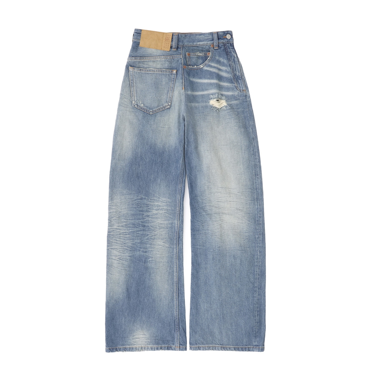 MM6 Maison Margiela エムエム 6 メゾンマルジェラ ジップフライジーンズ/TWIST WIDE LEG JEANS レディース