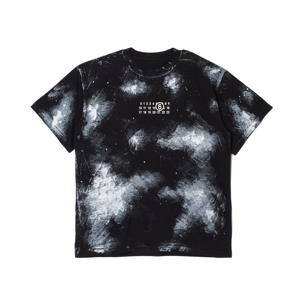 MM6 Maison Margiela エムエム 6 メゾンマルジェラ クルーネックTシャツ/PAINT JERSEY T-SHIRT ホワイトペイント レディース