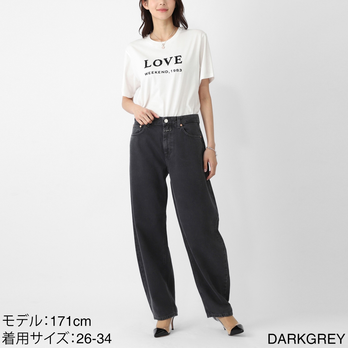 CLOSED クローズド ジップフライジーンズ/バレルジーンズ/Jazzie クロップド バレルジーンズ デニムパンツ レディース