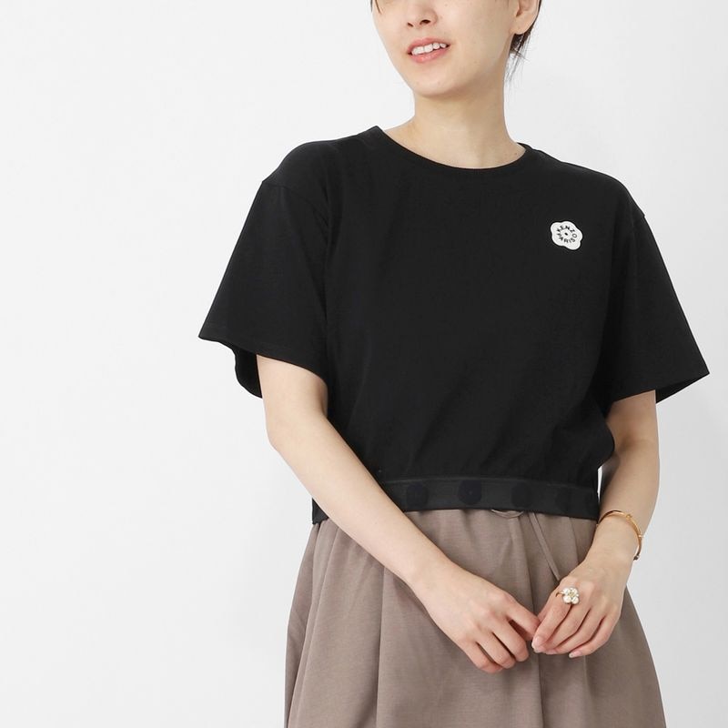 KENZO ケンゾー クルーネックTシャツ/KIDS キッズ ガールズ/フラワー ワンポイント ロゴT レディース