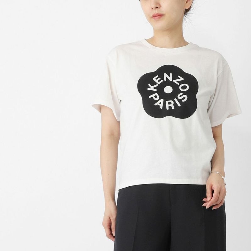 KENZO ケンゾー クルーネックTシャツ/KIDS キッズ ガールズ/フラワー ロゴT レディース