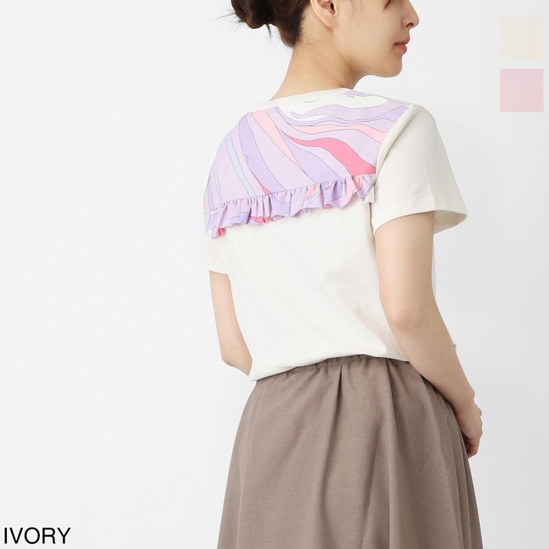PUCCI プッチ クルーネックTシャツ/KIDS キッズ ガールズ/ワンポイント ロゴ レディース