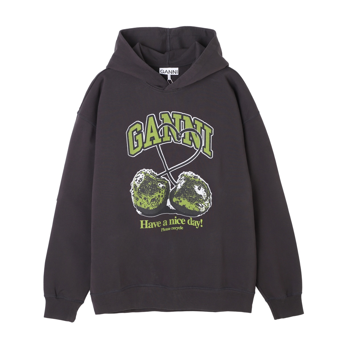 【訳あり】【アウトレット】GANNI ガニー パーカ/フーディ/ISOLI CHERRIES OVERSIZED HOODIE レディース