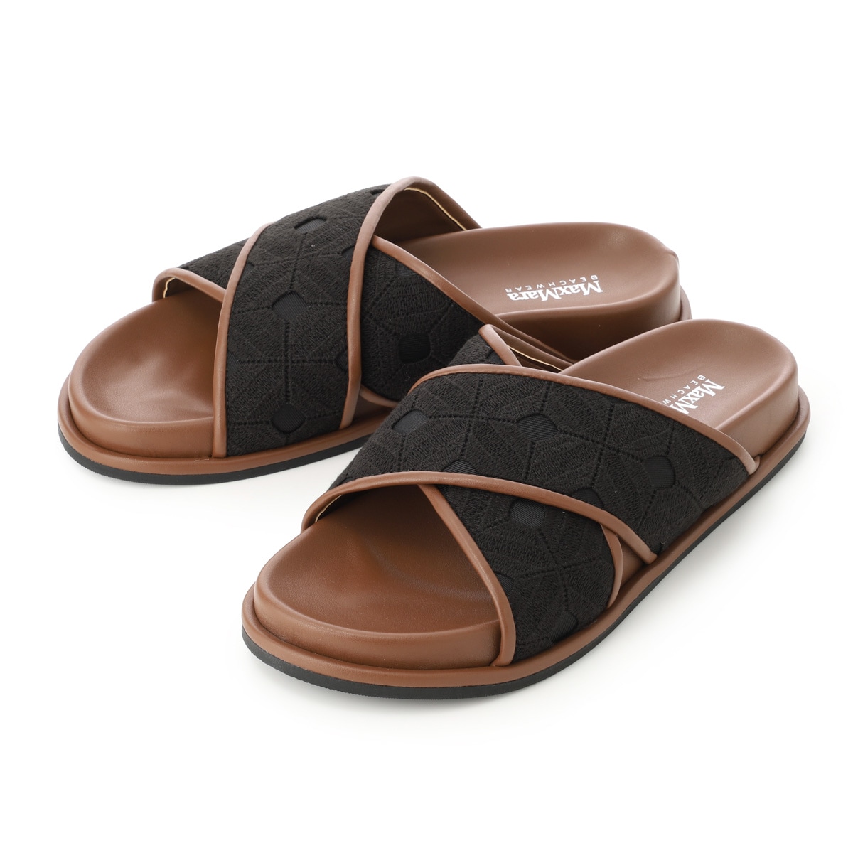 MAX MARA BEACHWEAR マックスマーラ ビーチウェア サンダル/PEONIE スライドフラットサンダル ビーチサンダル Mロゴ レディース